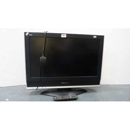 35 - Panasonic Viera television with remote control.