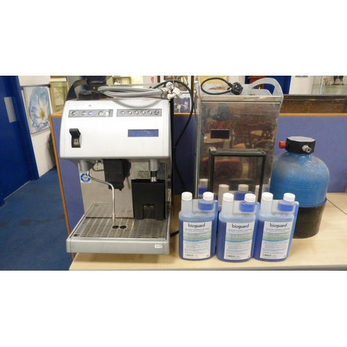 36 - Carimali commercial coffee machine, approximately 70cm high, with cleaning fluid and accessories.