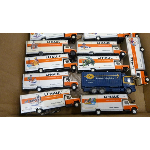 39 - Collection of model vehicles to include U-Haul trucks etc.