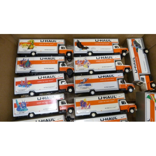 39 - Collection of model vehicles to include U-Haul trucks etc.