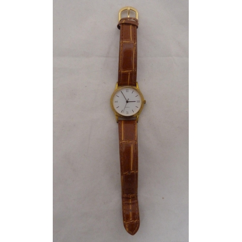 414 - Victorian lady's silver-cased fob watch with enamel dial, 32g gross, rolled gold photo pendant on ch... 