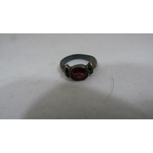 414 - Victorian lady's silver-cased fob watch with enamel dial, 32g gross, rolled gold photo pendant on ch... 