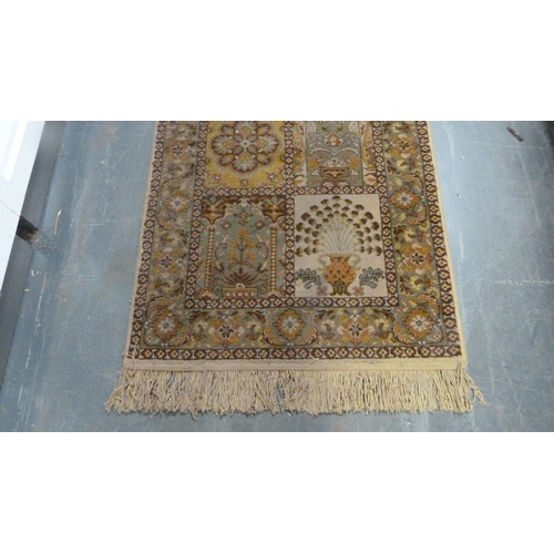 416 - Herod 'Jericho' design acrylic rug, 140cm x 70cm.