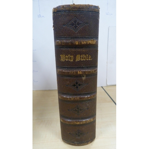 43 - Leather-bound Holy Bible, printed by Spottiswoode.