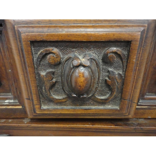 436 - Early 20th century mahogany mirror-back sideboard, the mirrored back on fluted column supports, the ... 