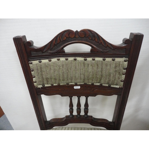 454 - Set of four mahogany dining chairs.