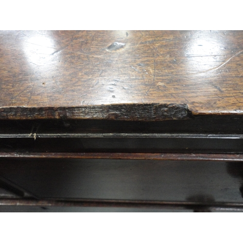 476 - 19th century mahogany chest of two short and three long drawers.