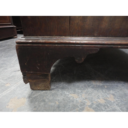 476 - 19th century mahogany chest of two short and three long drawers.