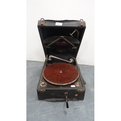 48 - Columbia portable gramophone.