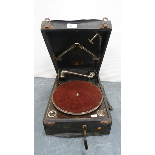 48 - Columbia portable gramophone.