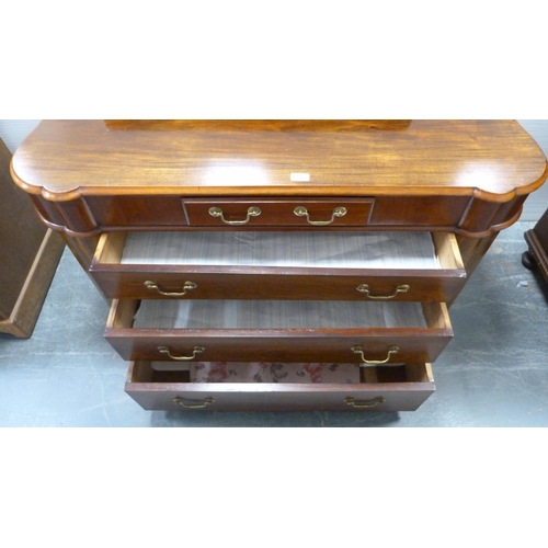 489 - Victorian-style mahogany dressing chest.