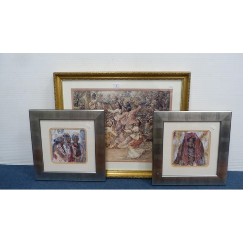 5 - After EA HornelThree prints of Asian and African subjects, all framed and glazed.  (3)... 