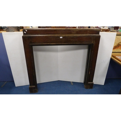 505 - Wooden fire surround and an occasional table.