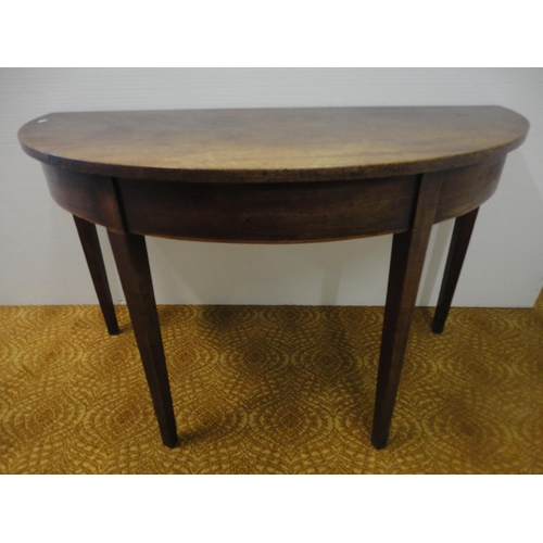 545 - Pair of antique mahogany D-end tables.