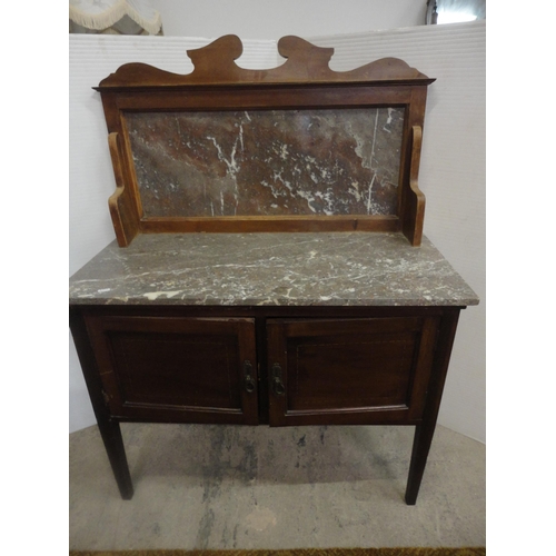 549 - Marble-top wash stand.