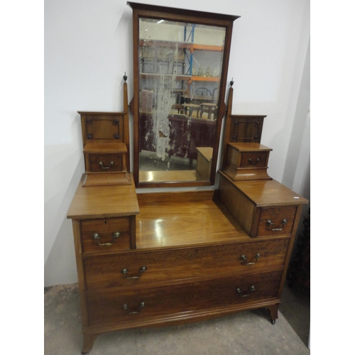 563 - Early 20th century mahogany dressing chest.