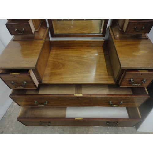 563 - Early 20th century mahogany dressing chest.