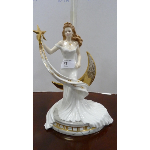 57 - Royal Worcester figure, 'Celestia', in celebration of the year 2000, limited edition of 1000, modell... 