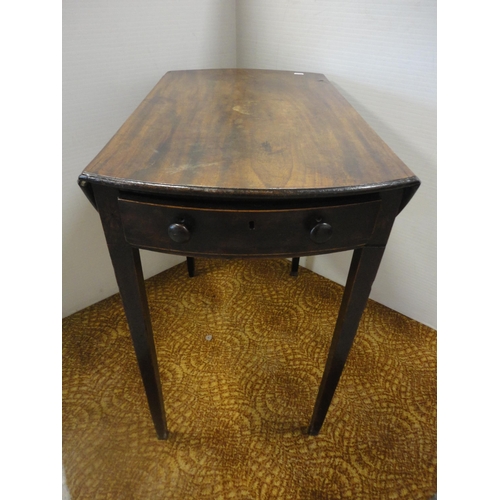 571 - 19th century mahogany Pembroke drop-leaf table.