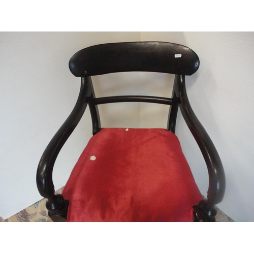 578 - 19th century carver chair.