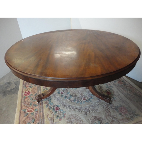 581 - 19th century mahogany breakfast table.