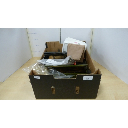 69 - Carton containing medical and other instruments to include part drawing instruments.