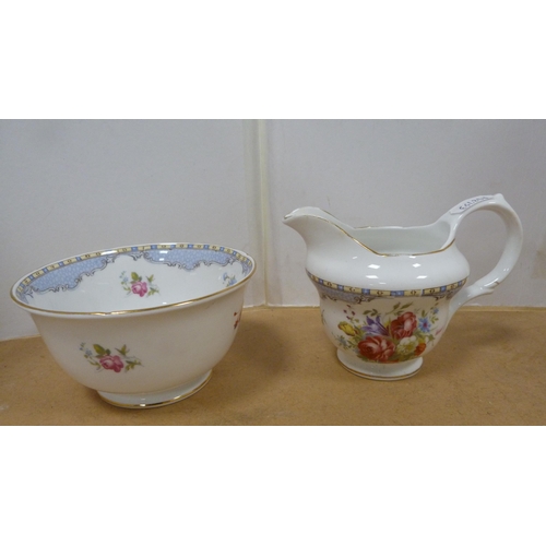 77 - Grosvenor 'Old English' pattern part tea set.