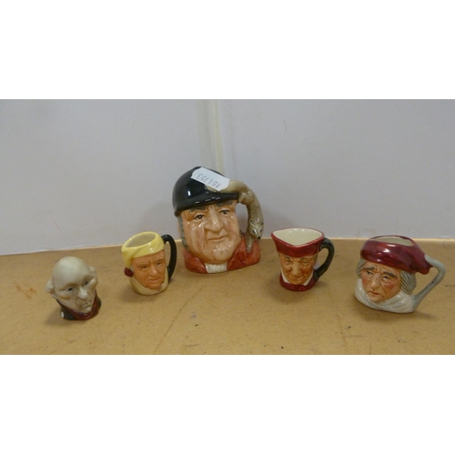 79 - Group of assorted toby jugs and character jugs to include Royal Doulton 'Happy John', 'Town Crier', ... 