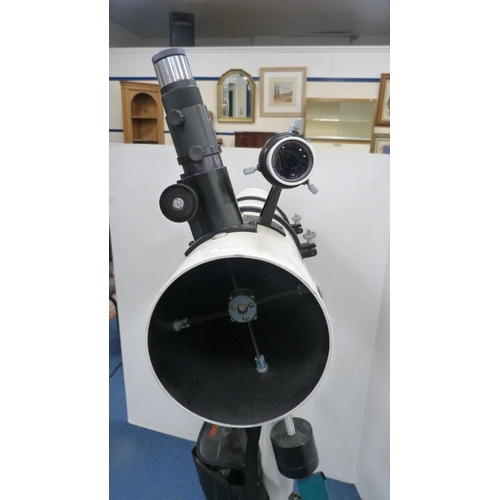 8 - Amateur astronomer's telescope, made in Russia, no. 5143 and dated 1999, on tripod stand, and a pair... 