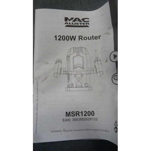 87 - MacAllister MSR1200 1200W router, boxed.