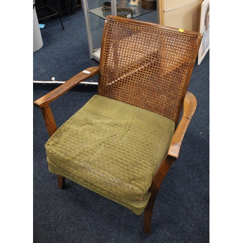 588 - Bedroom chair with bergere back.