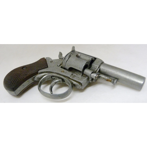 409 - 'The British Bulldog' deactivated .44 five-shot revolver, no model number or maker's stamp, possibly... 