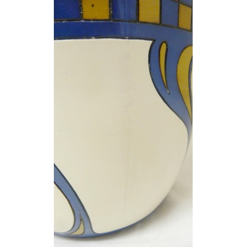 315 - Villeroy & Boch 'Whiplash' pattern Art Deco-style jardinière, c. early part 20th century, with p... 