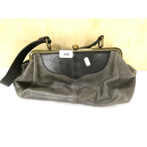 240 - Tamara Fogle vintage leather handbag. 