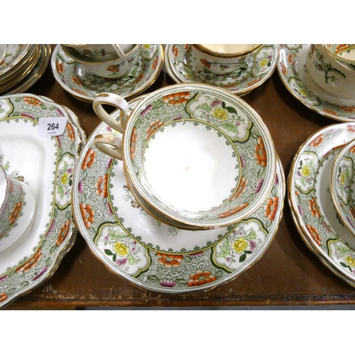 264 - Aynsley Portland tea set (12).