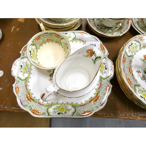 264 - Aynsley Portland tea set (12).