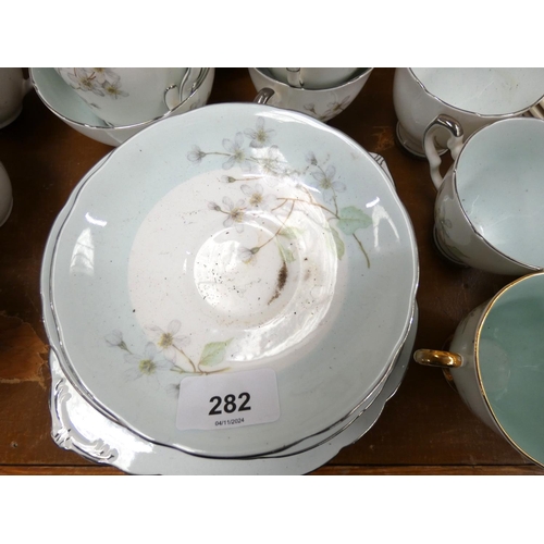 282 - Two vintage tea sets to include Royal Stafford and Colclough.