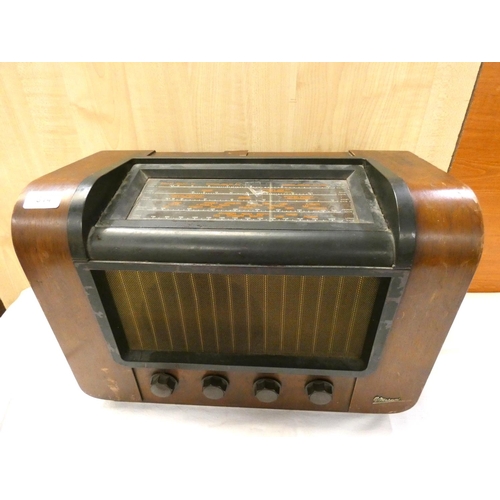 314 - Large vintage G. Marconi radio.