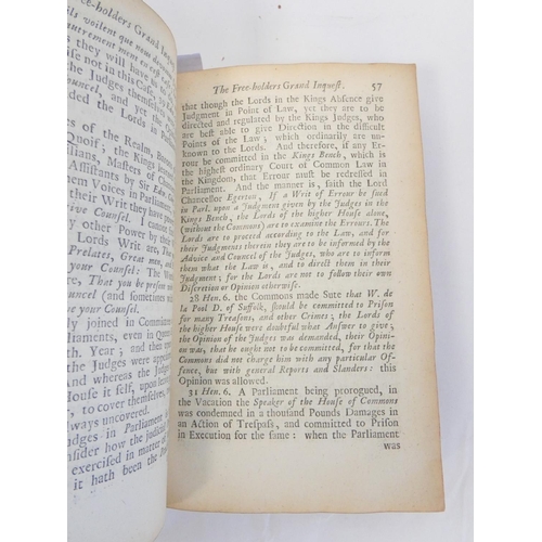 12 - FILMER SIR ROBERT.  The Free-holders Grand Inquest Touching Our Sovereign Lord the King and his Parl... 