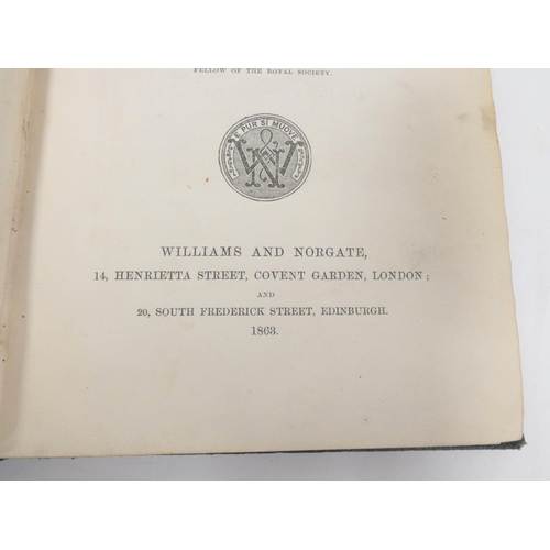 15 - HUXLEY THOMAS HENRY.  Evidence as to Man's Place in Nature. Half title. Eng. frontis &... 