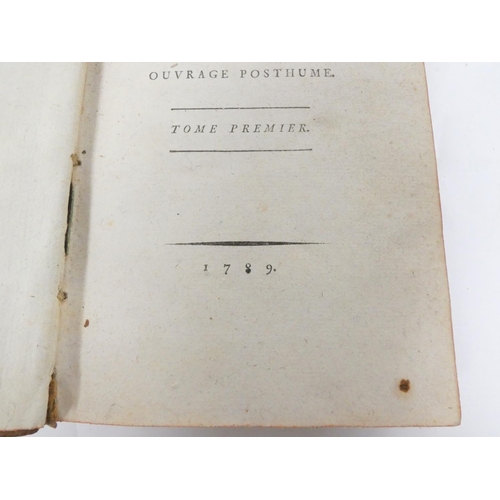 18 - (DE MIRABEAU COMPTE).  Histoire Secrete de la Cour de Berlin. 2 vols. in one. Mottled calf... 