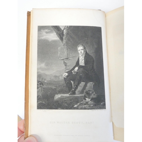 20 - (LOCKHART J. G.).  Memoirs of the Life of Sir Walter Scott. 7 vols. Eng. port. frontis. Ol... 