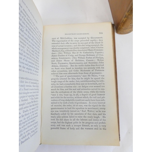 20 - (LOCKHART J. G.).  Memoirs of the Life of Sir Walter Scott. 7 vols. Eng. port. frontis. Ol... 