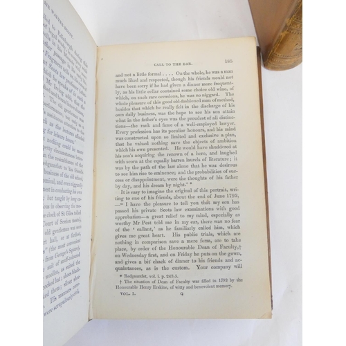 20 - (LOCKHART J. G.).  Memoirs of the Life of Sir Walter Scott. 7 vols. Eng. port. frontis. Ol... 