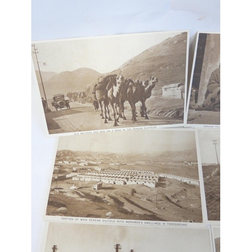 28 - Persia - Postcards.  12 unused sepia postcards, probably c.1920's, mainly depicting the op... 