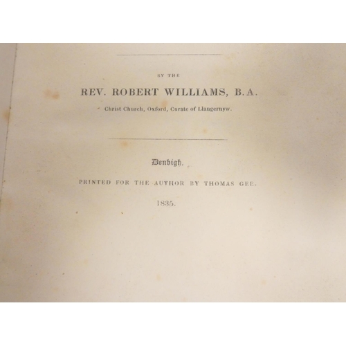 3 - WILLIAMS REV. ROBERT. The History & Antiquities of the Town of Aberconwy & Its Neighbou... 