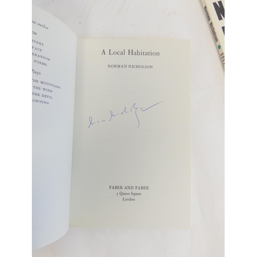 31 - NICHOLSON NORMAN.  A Local Habitation, 1973 and Selected Poems, 1972. Each in wrappers &am... 