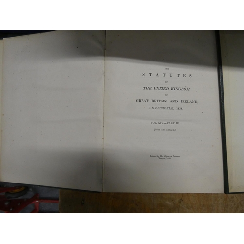 369 - Collection of statutes of United Kingdom and Ireland 1830s- 1840s.