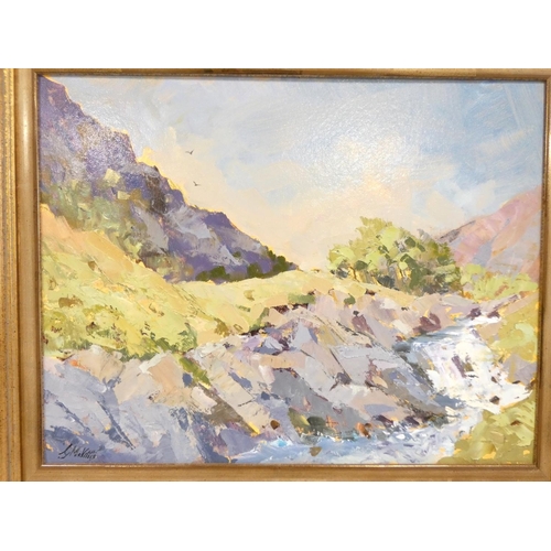 317 - George McVittieLangstrath Beck & Eagle CragOil on boardSigned35cm x 45cm... 