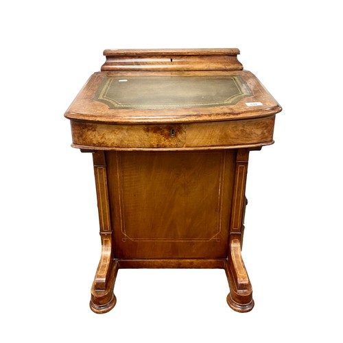 593 - Victorian walnut davenport desk